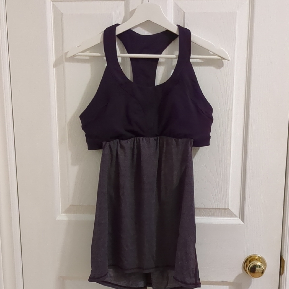 lululemon athletica Purple and Gray Tank Top